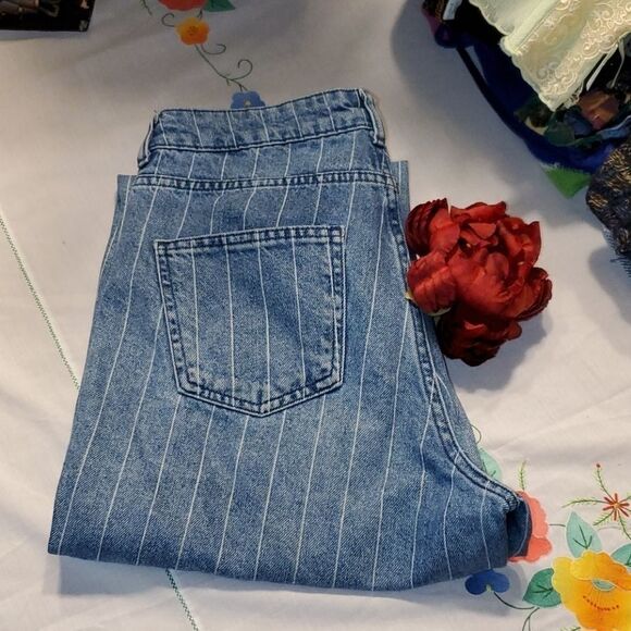 💜Hp💜Vintage  style Denim & co pinstripes jeans - Picture 7 of 7